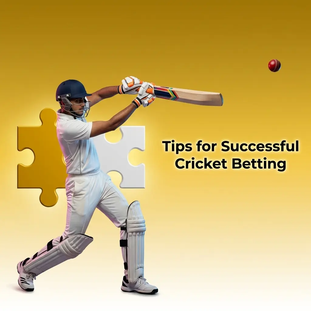 Tips for successful cricket betting including pitch analysis, weather checks, bankroll management, and using live stats tools